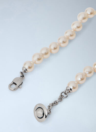 LN-CC® - Vivienne Westwood: Putti Pearl Bracelet - Silver Vivienne Westwood Putti Pearl Bracelet Silver vvw0366042