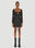 Valentino Crepe Couture Cut Out Mini Dress Black val0249016