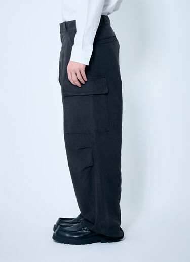 Prada Garment-Dyed Cargo Pants Black pra0159037