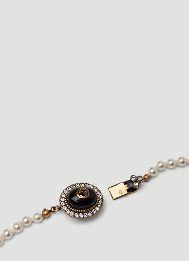 Interlocking G Pearl Necklace Gucci Interlocking G Pearl Necklace White guc0251004