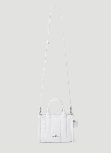 Marc Jacobs Shiny Crinkle Micro Tote Bag White mcj0253008