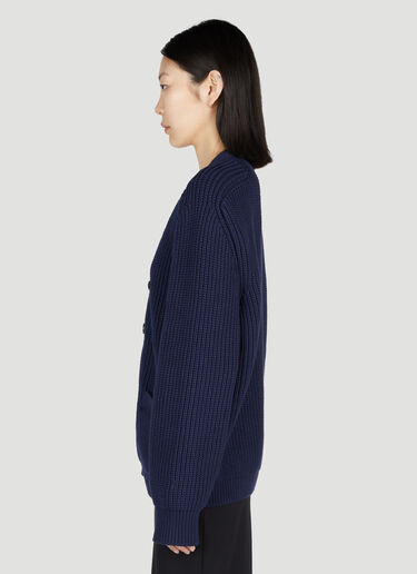 Chunky Knit Cardigan Prada Chunky Knit Cardigan Navy pra0253007