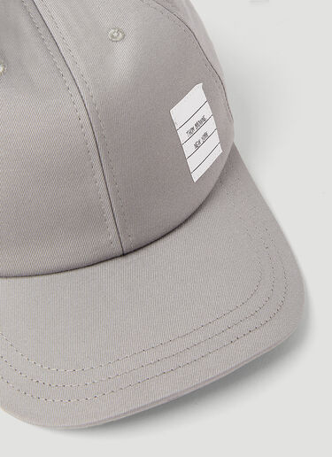 Thom Browne Logo Patch Baseball Cap Grey thb0153020