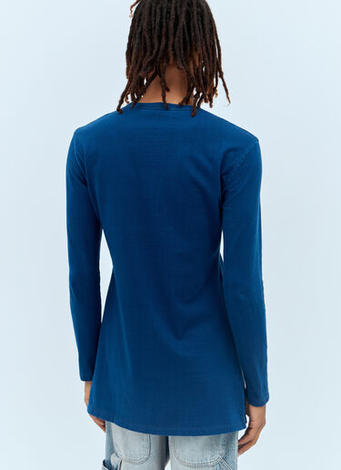 Miu Miu Set Of Three Logo-Patch T-Shirts Blue miu0157004