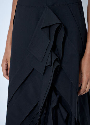 LN-CC® - Bottega Veneta: Asymmetric Layered Skirt - Black Bottega Veneta Asymmetric Layered Skirt Black bov0264048