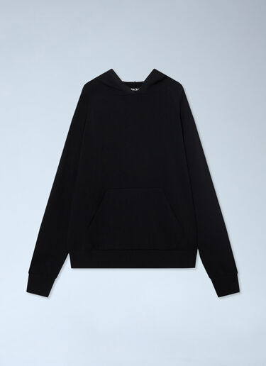 Palm Angels Curved Logo Regular Knit Hoodie Black pma0166011