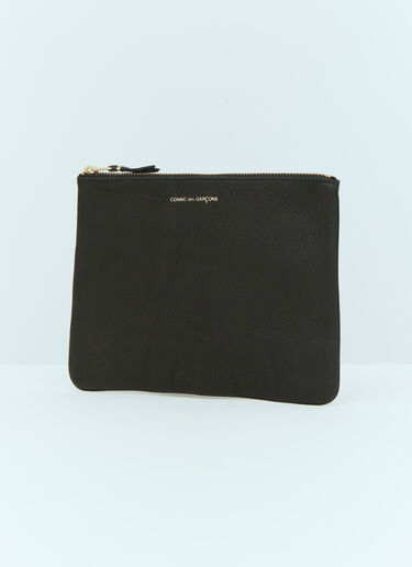 Comme des Garçons Wallet ウォッシュドレザーポーチ ブラック cdw0354003