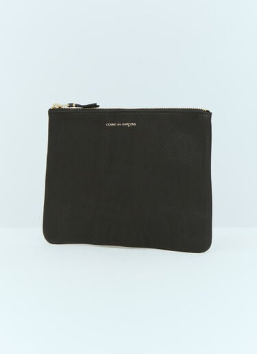 Comme des Garçons Wallet Washed Leather Pouch Black cdw0354003