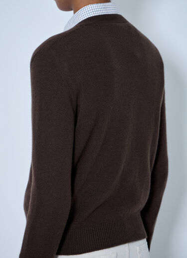 LN-CC® - The Row: Ovidia Cardigan - Brown The Row Ovidia Cardigan Brown row0265004