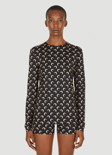 All Over Moon Long Sleeve Top Marine Serre All Over Moon Long Sleeve Top Black mrs0252021