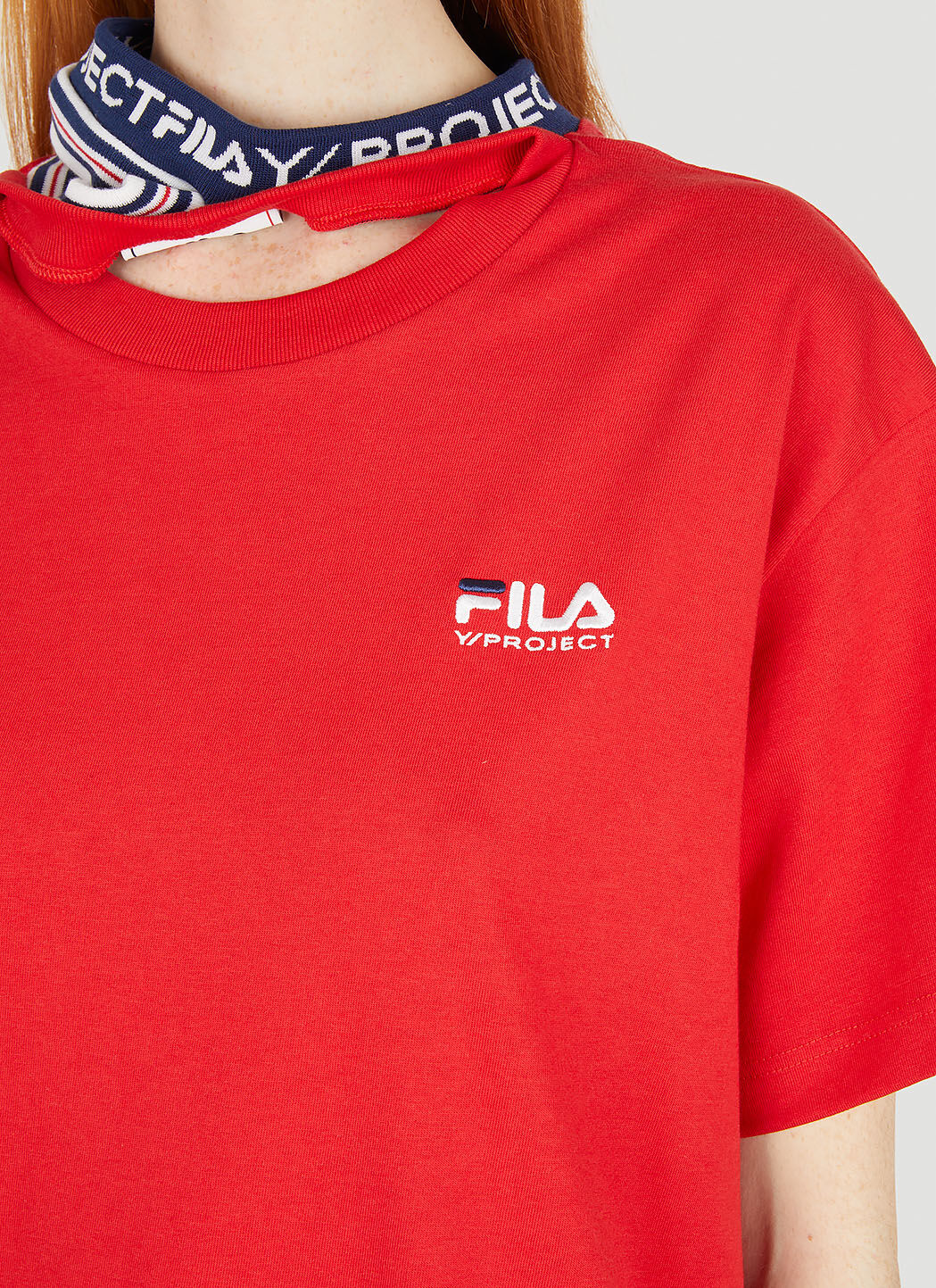 Fila t shirt femme on sale rouge