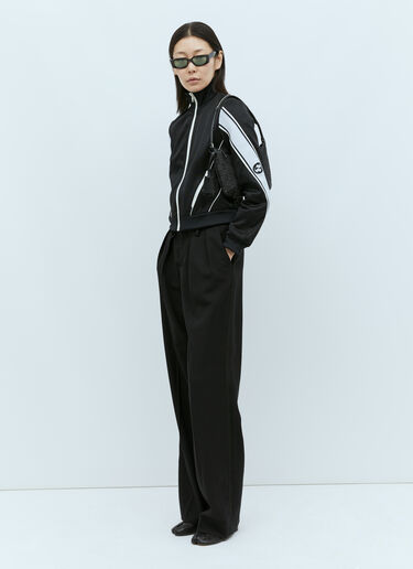 Gucci 平纹针织拉链夹克 黑色 guc0255016