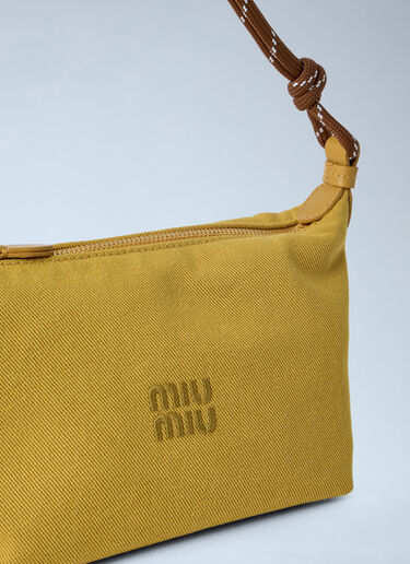 Miu Miu Gabardine Pouch Yellow miu0264028