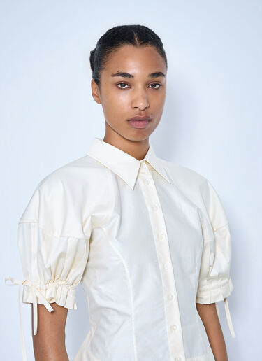 LN-CC® - Vivienne Westwood: 면 포플린 셔츠 - 크림 Vivienne Westwood 면 포플린 셔츠 크림 vvw0265009