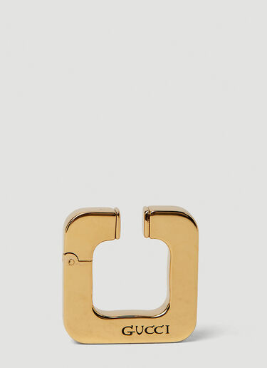 Logo Engraved Ear Cuff Gucci Logo Engraved Ear Cuff Gold guc0251229