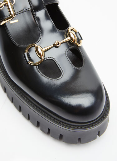 Gucci Horsebit Leather Loafers Black guc0255065