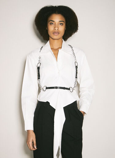 Vivienne Westwood 钉饰腰带链条束带 黑色 vvw0257006