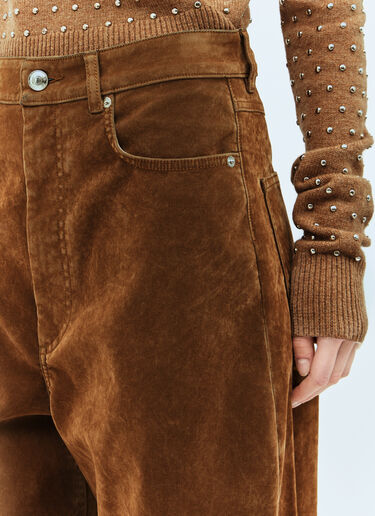 Sportmax 植绒牛仔裤 棕色 spx0258005