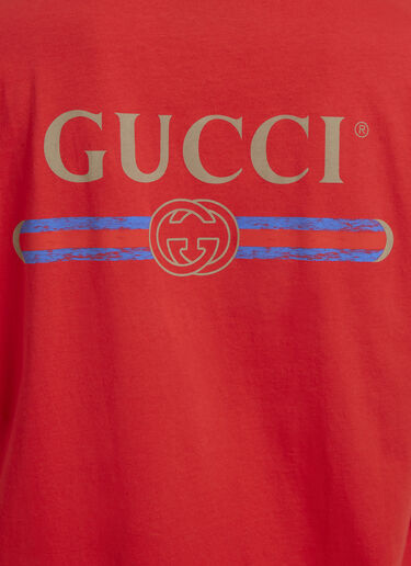 Gucci Logo Back Print T-Shirt Red guc0131052