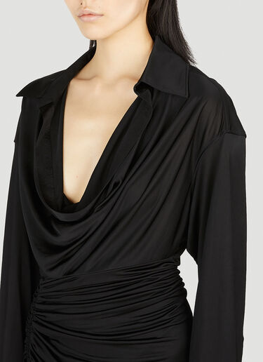 Alexander Wang Cowl Neck Dress Black awg0252001