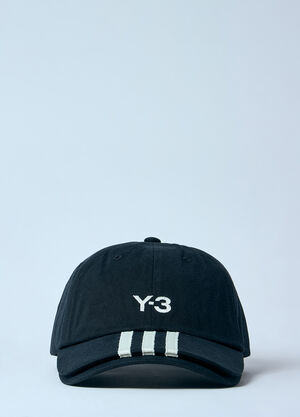 Y-3 Logo Print Baseball Cap Black yyy0160023