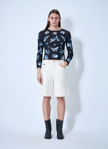 Marni Cotton Bermuda Shorts White mni0160005