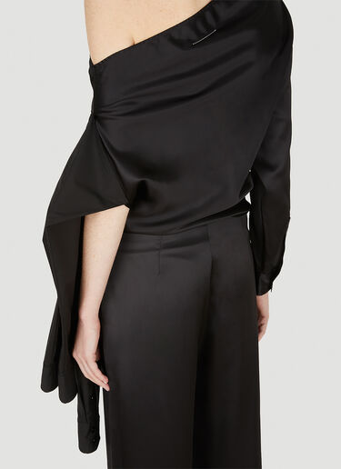 MM6 Maison Margiela Dropped Shoulder Jumpsuit Black mmm0248005