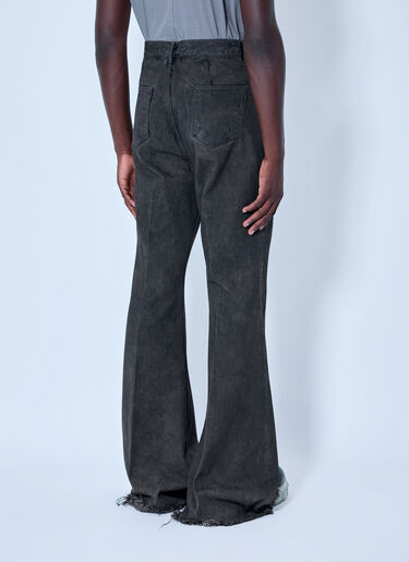 LN-CC® - Rick Owens: Bolan Bootcut Jeans - Grey Rick Owens Bolan Bootcut Jeans Grey ric0166007