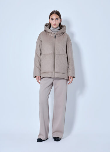 LN-CC® - Max Mara: Reversible Cashmere Puffer Jacket - Beige Max Mara Reversible Cashmere Puffer Jacket Beige max0266154