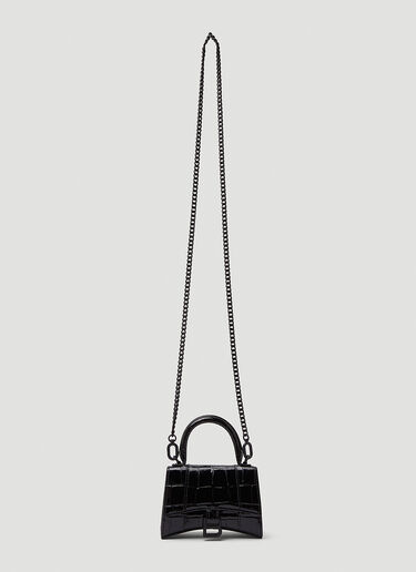 Balenciaga [아워글래스]  미니 탑 핸들 백 블랙 bal0245046