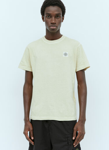 Stone Island Logo Patch T-Shirt Beige sto0156103