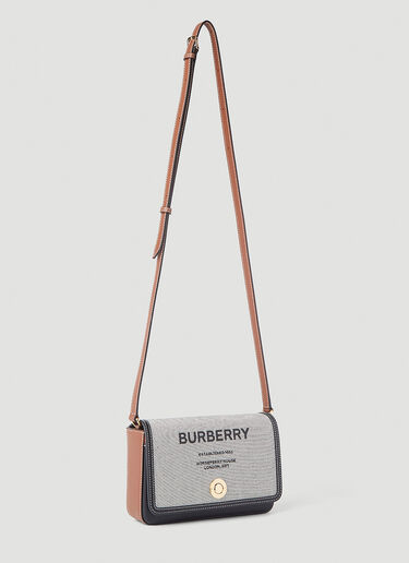 Burberry Horseferry Canvas Shoulder Bag Black bur0245057