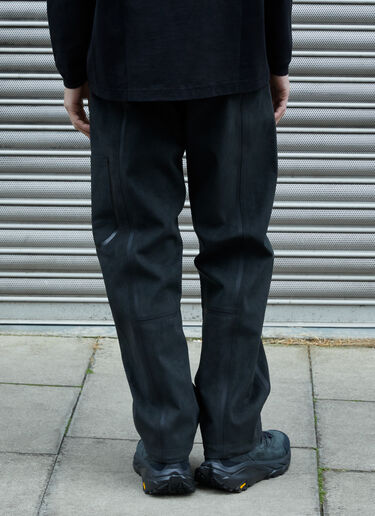 Massimo Osti Studio アルカンターラ®ラインドパンツ ブラック mao0158004
