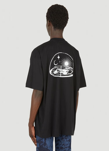 VETEMENTS Flat Earth T-Shirt Black vet0150015