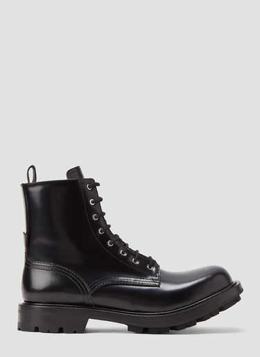 Alexander McQueen Worker Boots Black amq0144009