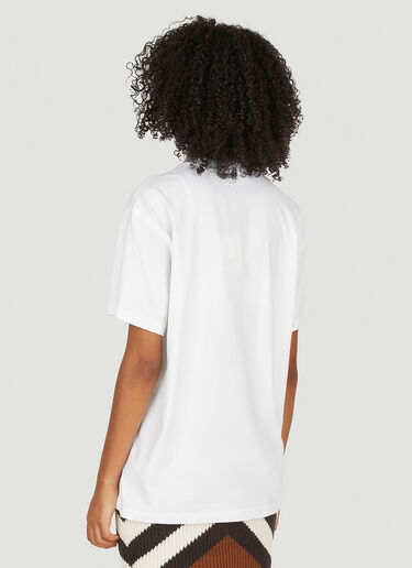 Burberry Logo Patch T-Shirt White bur0249025