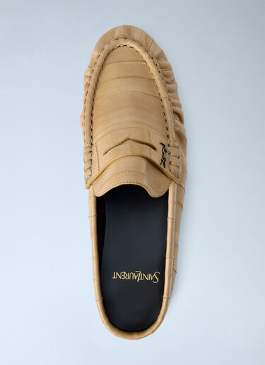 LN-CC® - Saint Laurent: Le Loafers Mules - Beige Saint Laurent Le Loafers Mules Beige sla0263039