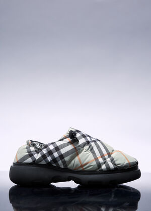 Junya Watanabe x Oakley Check Nylon-Blend Pillow Mule Black jwo0156001