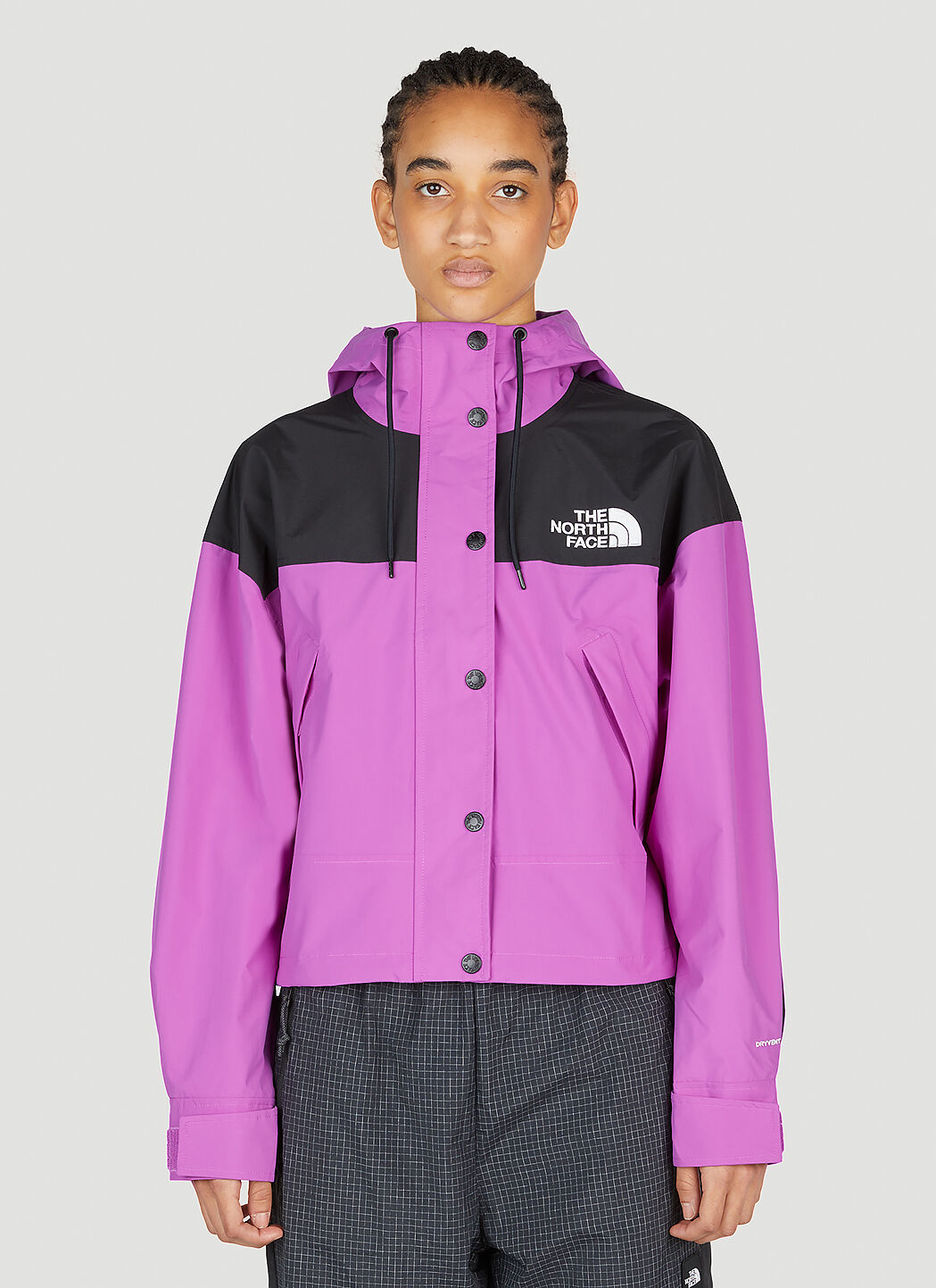 North face panel best sale wind jacket pink