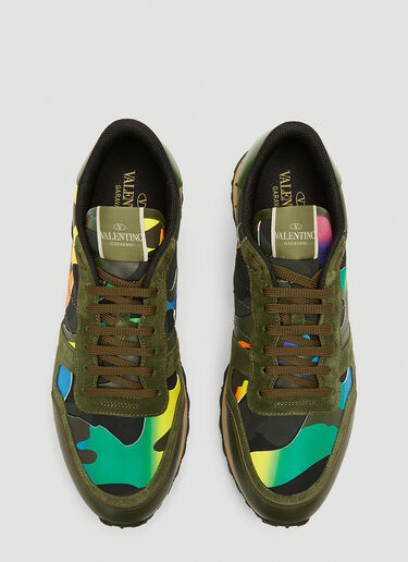 Valentino Rockrunner Camouflage Sneakers Black val0143022