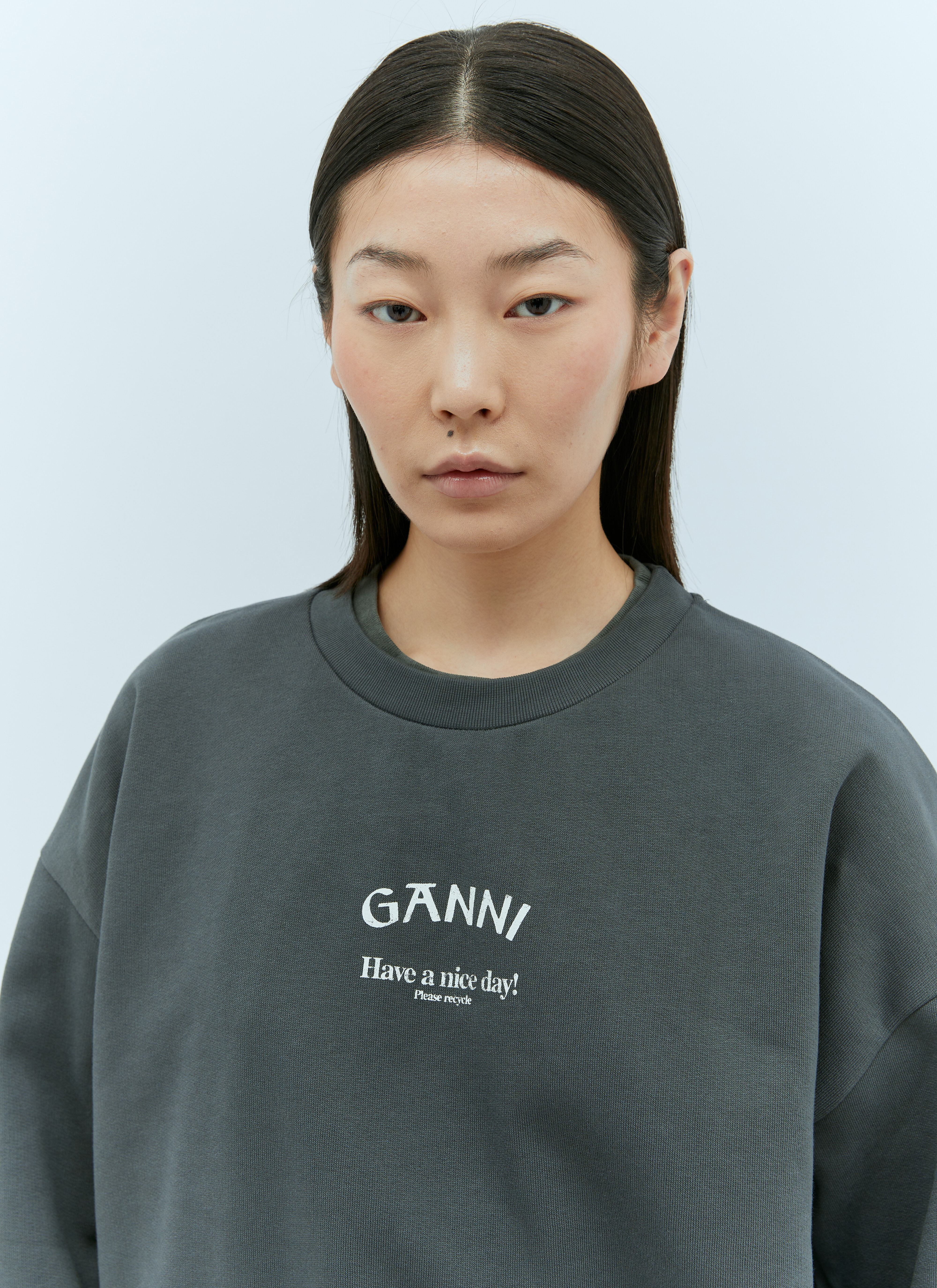 Ganni oversized sweatshirt best sale