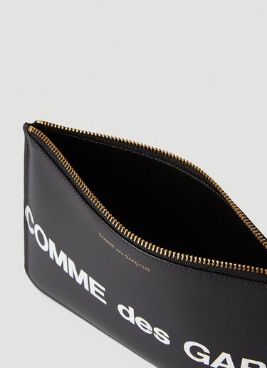 Comme des Garçons Wallet Logo Pouch Black cdw0346006