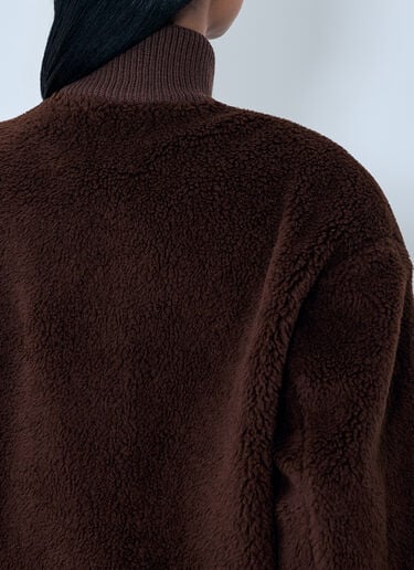 Prada Fleece Jacket Brown pra0263001