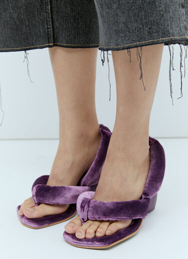 Yume Yume Love Heel Velvet Sandals Purple yum0254001