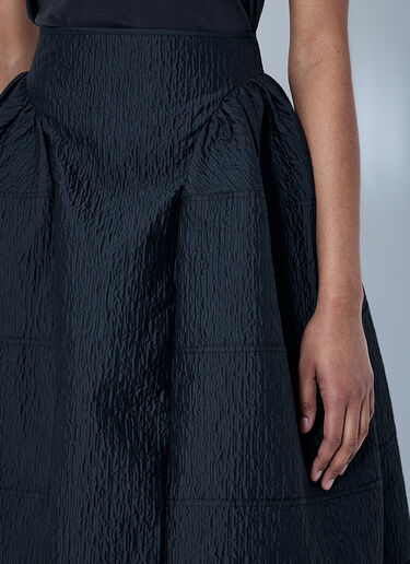Cecilie Bahnsen CBdaphne Skirt Stria Matelasse Black cec0264005