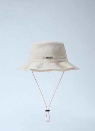 LN-CC® - Jacquemus: Le Bob Artichaut Bucket Hat - White Jacquemus Le Bob Artichaut Bucket Hat White jac0366001