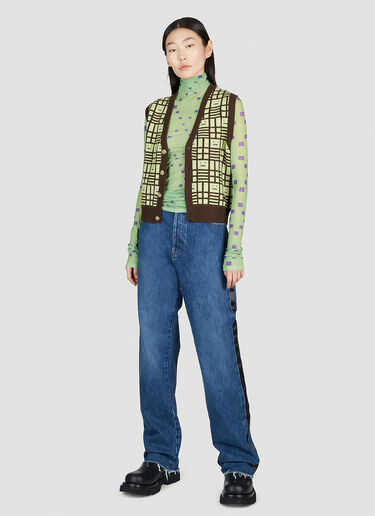 Acne Studios 方脸网格针织衫 棕色 acn0251022