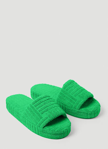 Bottega Veneta Resort Sponge Slides Green bov0249075