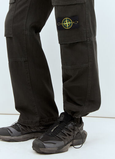 Stone Island Canvas Cargo Pants Grey sto0158029