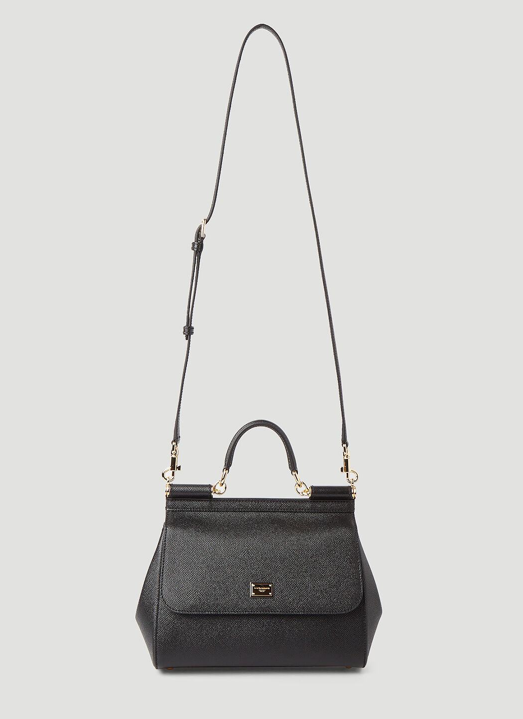 Dolce Gabbana Women s Sicily Dauphine Leather Small Handbag in